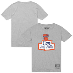 New York Knicks I Love This Team T-Shirt - Heather Gray | Mitchell & Ness for sale