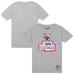 Denver Nuggets I Love This Team T-Shirt sale - Heather Gray | Mitchell & Ness for sale