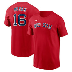 Jarren Duran Boston Red Sox Fuse Name & Number T-Shirt - Red | Nike