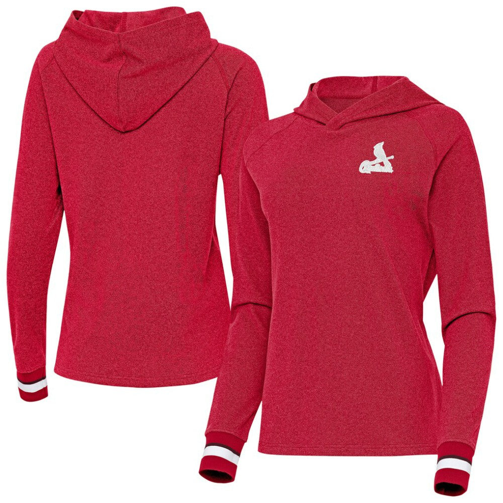 St. Louis Cardinals Antigua Women's Trek Pullover Hoodie - Red