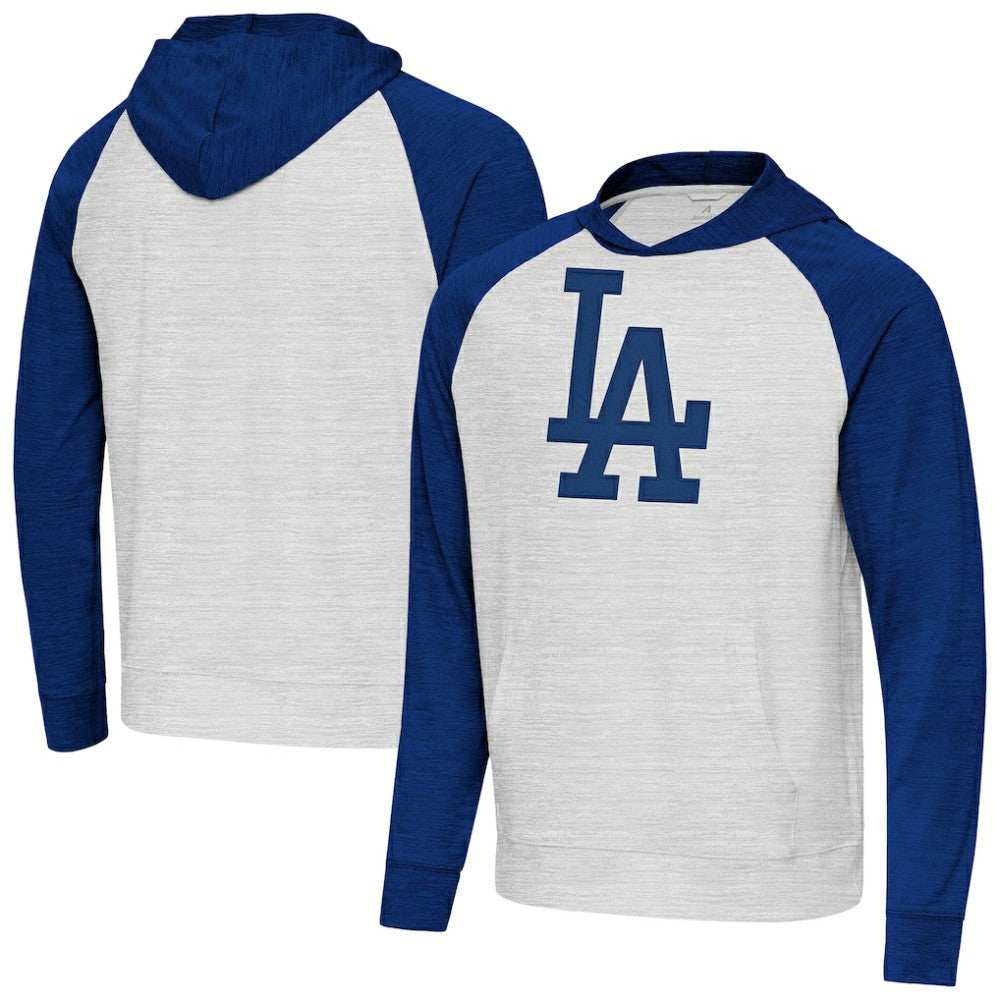 Los Angeles Dodgers Antigua Urgent Pullover Hoodie - Royal/Gray