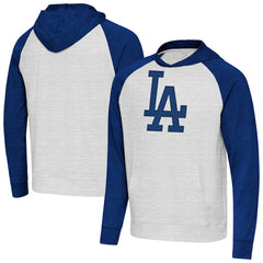 Los Angeles Dodgers Antigua Urgent Pullover Hoodie - Royal/Gray