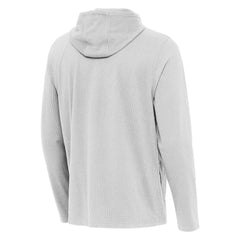 Chicago Cubs Antigua Connected Quarter-Zip Pullover Hoodie - Gray