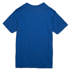 New York Knicks Striped Logo Lockup Premium T-Shirt - Royal | Mitchell & Ness online