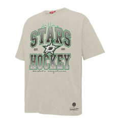Dallas Stars Mitchell & Ness Women's Dump & Chase Boyfriend T-Shirt Cream