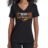 Baltimore Orioles Starter Women's Team Color Shading V-Neck T-Shirt - Black