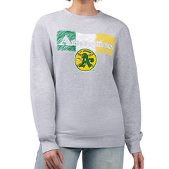 Athletics Starter Women's Team Color Shading Fleece Pullover Sweatshirt - Gray