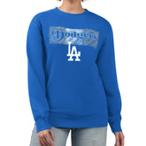 Los Angeles Dodgers Starter Women's Team Color Shading Fleece Pullover Sweatshirt - Royal