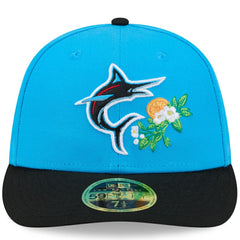 Miami Marlins 2026 Spring Training Low Profile 59FIFTY Fitted Hat - Blue/Black | New Era