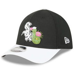 Chicago White Sox 2026 Spring Training M-Crown 39THIRTY Flex Hat - Black/White | New Era