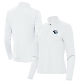 Utah Mammoth Antigua Women's Tribute Half-Zip Pullover White