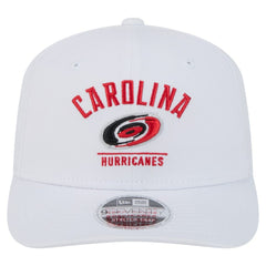 Carolina Hurricanes New Era Team Lockup Basic 9SEVENTY Adjustable Hat White