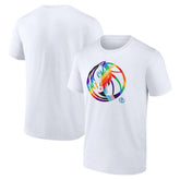 Dallas Mavericks Team Logo Pride T-Shirt sale - White shop