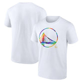 Golden State Warriors Team Logo Pride T-Shirt sale - White discount
