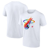 Miami Heat Team Logo Pride T-Shirt - White sale