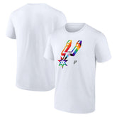 San Antonio Spurs Team Logo Pride T-Shirt - White for sale