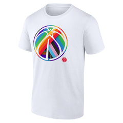 Washington Wizards Team Logo Pride T-Shirt - White on sale