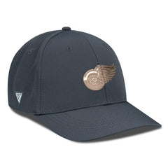 Detroit Red Wings Levelwear Rise Copper Insignia Flex Hat Charcoal