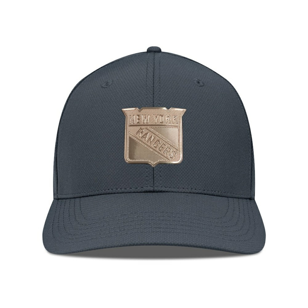 New York Rangers Levelwear Rise Copper Insignia Flex Hat Charcoal