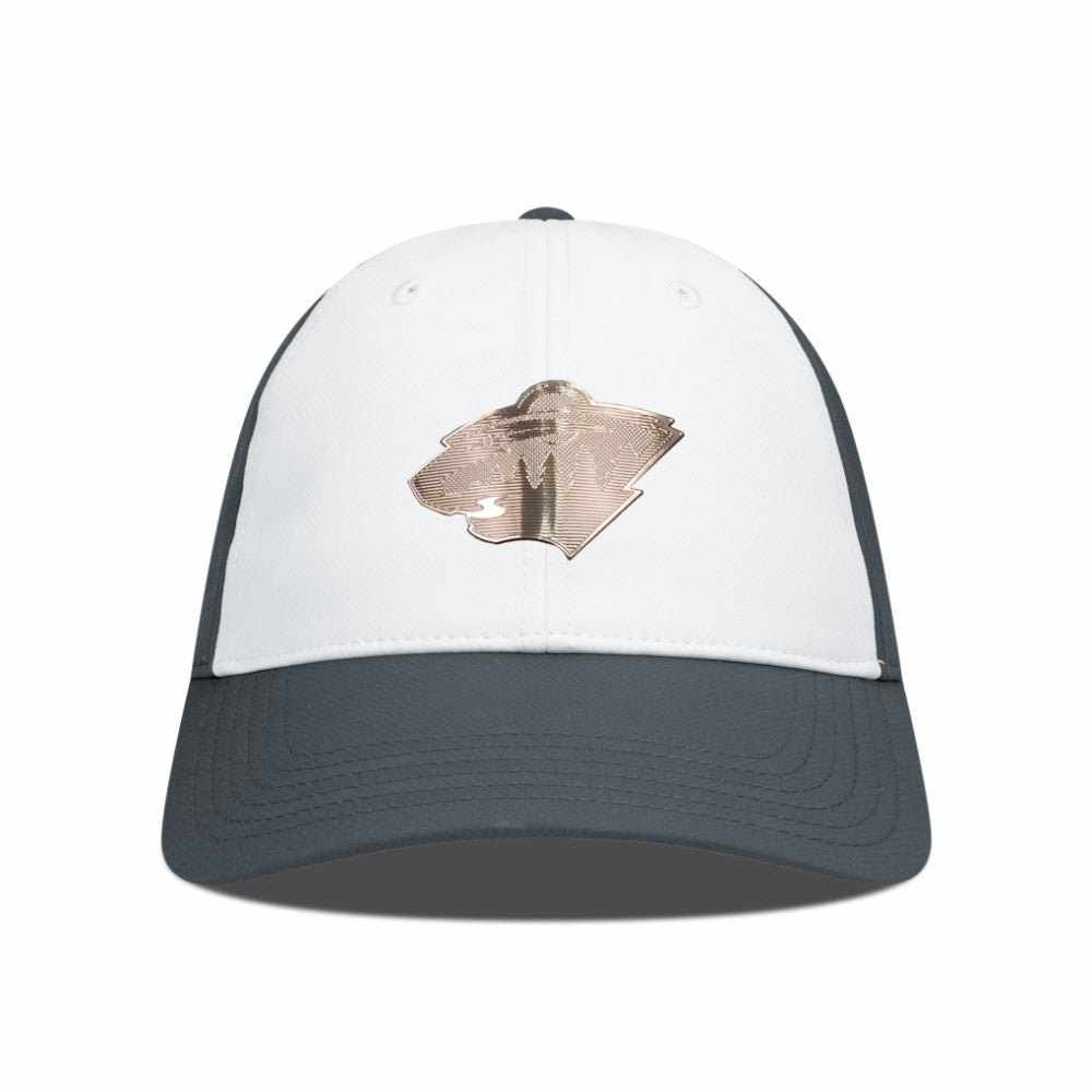 Minnesota Wild Levelwear Endure Copper Insignia Adjustable Hat White/Charcoal