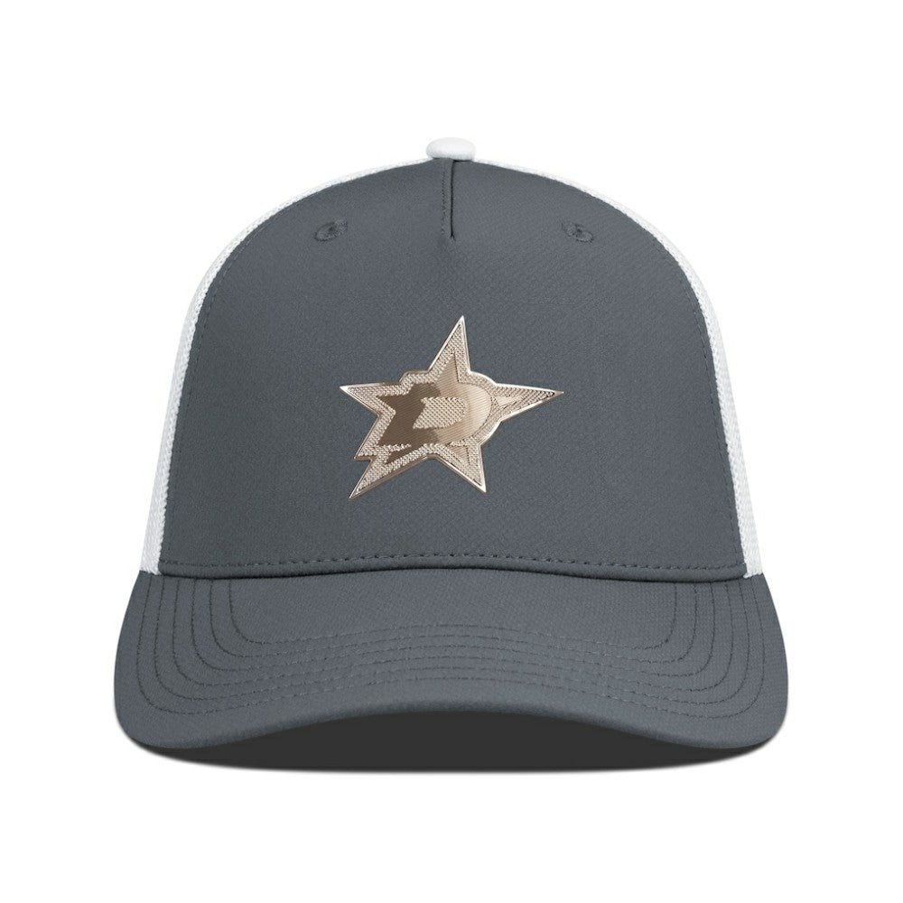 Dallas Stars Levelwear Signal Copper Insignia Trucker Adjustable Hat Charcoal/White