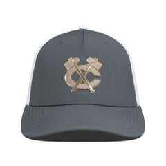 Chicago Blackhawks Levelwear Signal Copper Insignia Trucker Adjustable Hat Charcoal/White