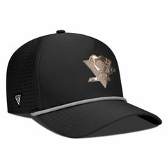 Pittsburgh Penguins Levelwear Gordon Copper Insignia Vented Adjustable Hat Black