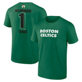 Boston Celtics #1 Dad Jersey T-Shirt - Kelly Green cheap