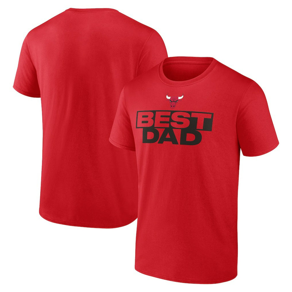 Chicago Bulls Greatest Dad T-Shirt sale - Red discount