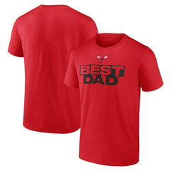 Chicago Bulls Greatest Dad T-Shirt sale - Red discount