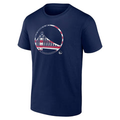 Golden State Warriors Flag Logo T-Shirt sale - Navy on sale
