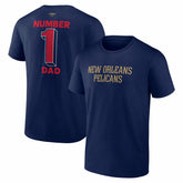 New Orleans Pelicans #1 Dad Jersey T-Shirt - Navy shop
