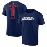 Washington Wizards #1 Dad Jersey T-Shirt - Navy discount
