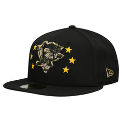 Pittsburgh Penguins New Era Military Appreciation Digital Camo Stars 59FIFTY Fitted Hat Black