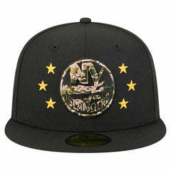 New York Islanders New Era Military Appreciation Digital Camo Stars 59FIFTY Fitted Hat Black