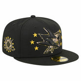 San Jose Sharks New Era Military Appreciation Digital Camo Stars 59FIFTY Fitted Hat Black