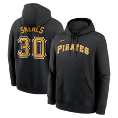 Paul Skenes Pittsburgh Pirates Player Name & Number Club Fleece Pullover Hoodie - Black | Nike