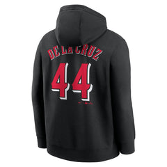 Elly De La Cruz Cincinnati Reds Player Name & Number Club Fleece Pullover Hoodie - Black | Nike