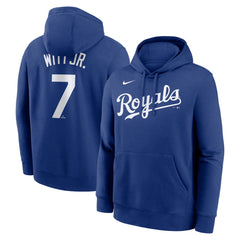 Bobby Witt Jr. Kansas City Royals Player Name & Number Club Fleece Pullover Hoodie - Royal | Nike