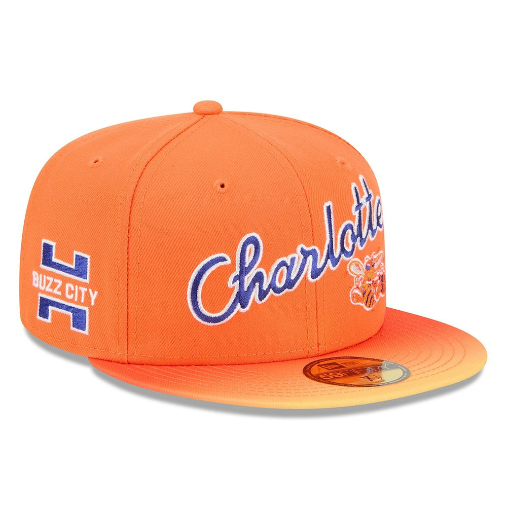 Charlotte Hornets 2025/26 City Edition Alternate 59FIFTY Fitted Hat - Orange | New Era cheap