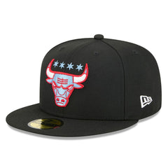 Chicago Bulls 2025/26 City Edition Alternate 59FIFTY Fitted Hat - Black | New Era sale