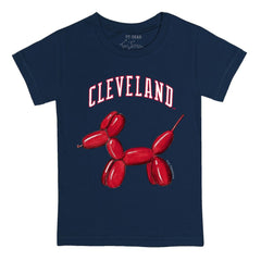 Cleveland Guardians Tiny Turnip Youth Balloon Dog T-Shirt - Navy