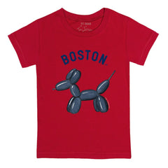 Boston Red Sox Tiny Turnip Youth Balloon Dog T-Shirt - Red