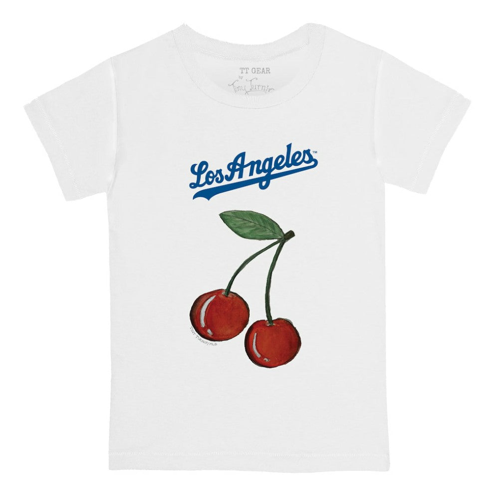 Los Angeles Dodgers Tiny Turnip Youth Cherries T-Shirt - White