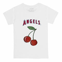 Los Angeles Angels Tiny Turnip Youth Cherries T-Shirt - White