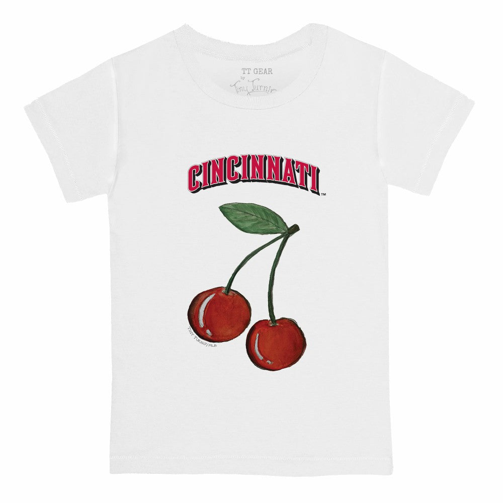 Cincinnati Reds Tiny Turnip Youth Cherries T-Shirt - White