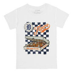 Detroit Tigers Tiny Turnip Youth Pizza T-Shirt - White