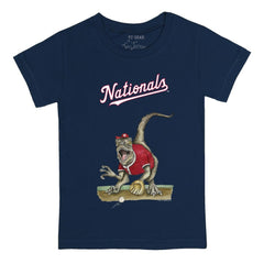 Washington Nationals Tiny Turnip Youth Velociraptor T-Shirt - Navy