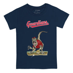 Cleveland Guardians Tiny Turnip Youth Velociraptor T-Shirt - Navy