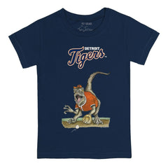Detroit Tigers Tiny Turnip Youth Velociraptor T-Shirt - Navy